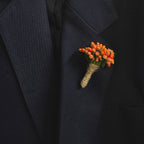 Orange Baby Flower Pin