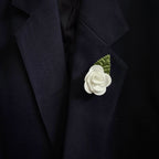 Pearl White Flower Pin