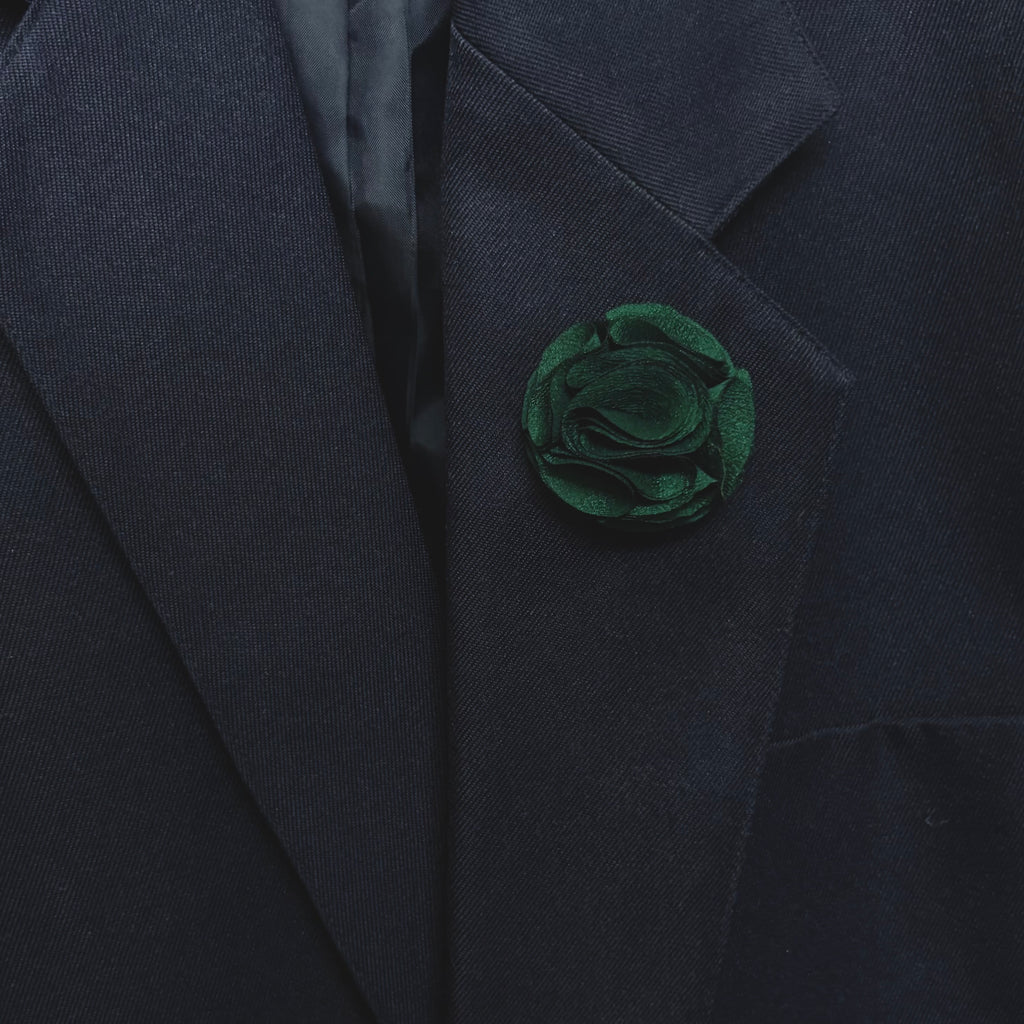 Emerald green Flower Pin