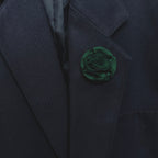Emerald green Flower Pin