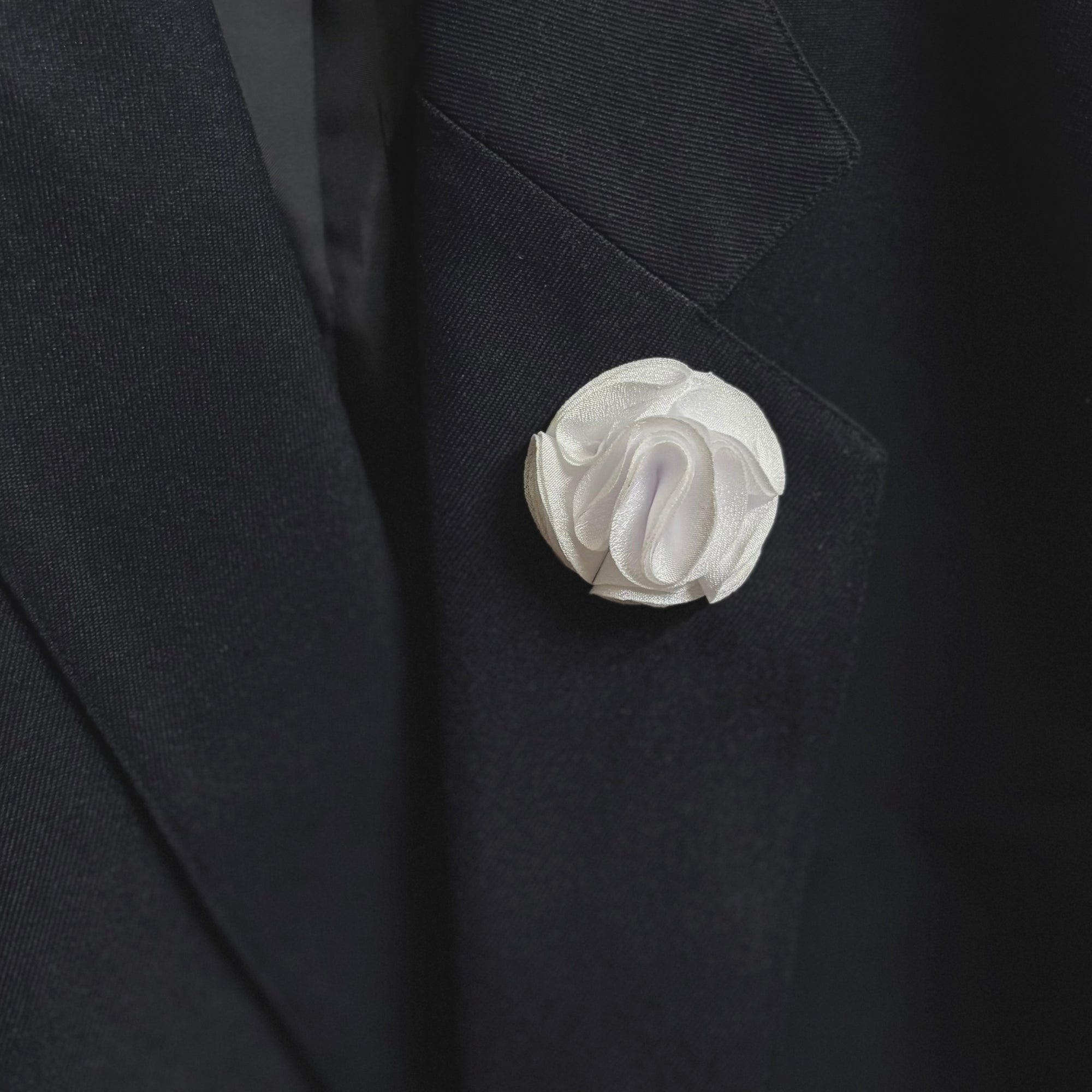 Classic White Flower Pin