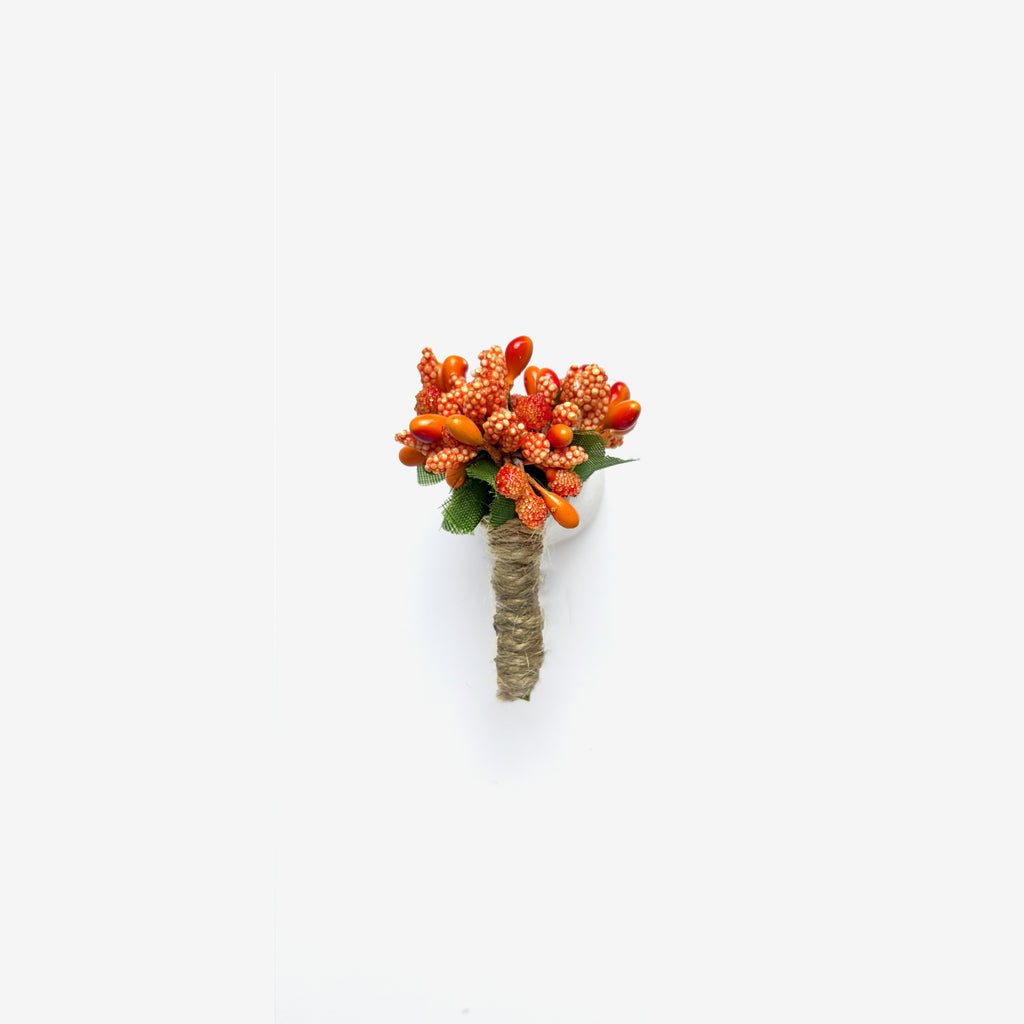 Orange Baby Flower Pin