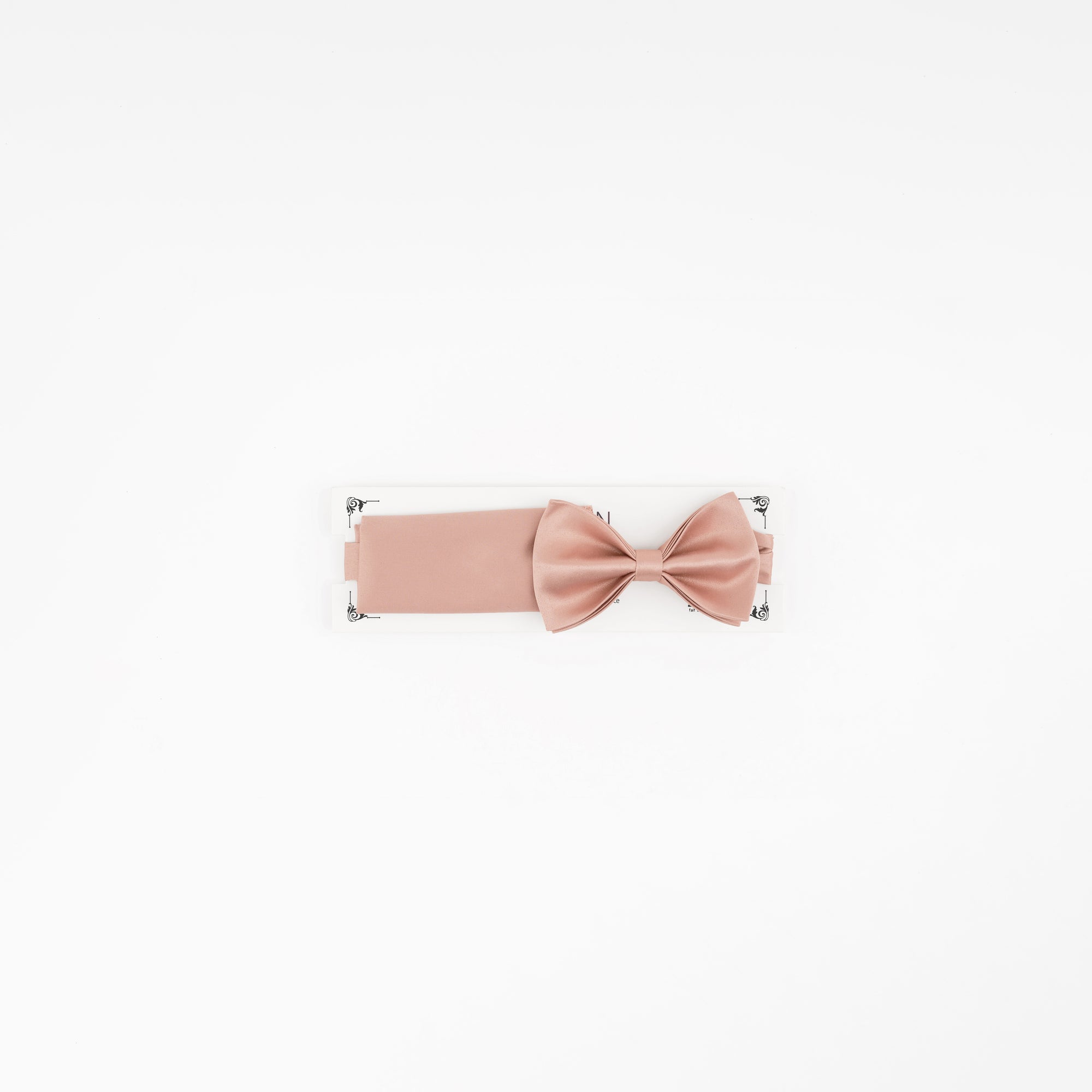 Pink bow belt on a white background