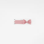 Pink bow tie on a white background