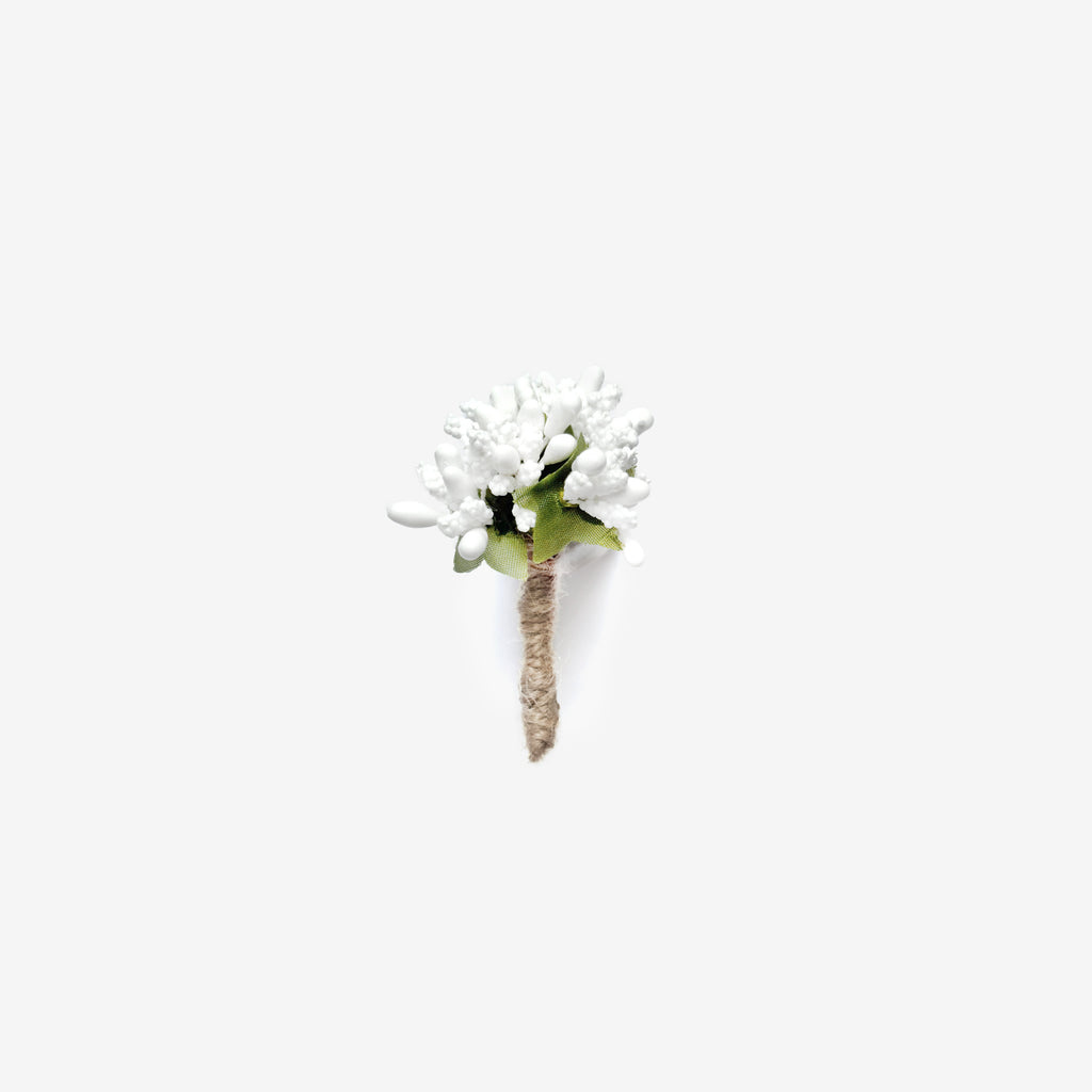 White Baby Flower Pin